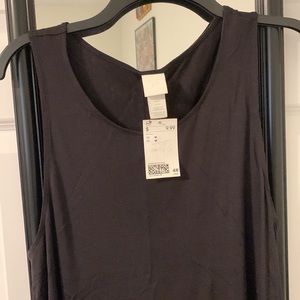 H&M Black Sleeveless T-Shirt Dress